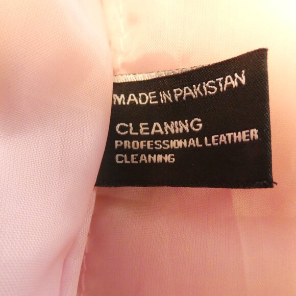 Jafrum Leather Motorcycle Jacket - Pink Ladies Size S - Picture 11 of 12